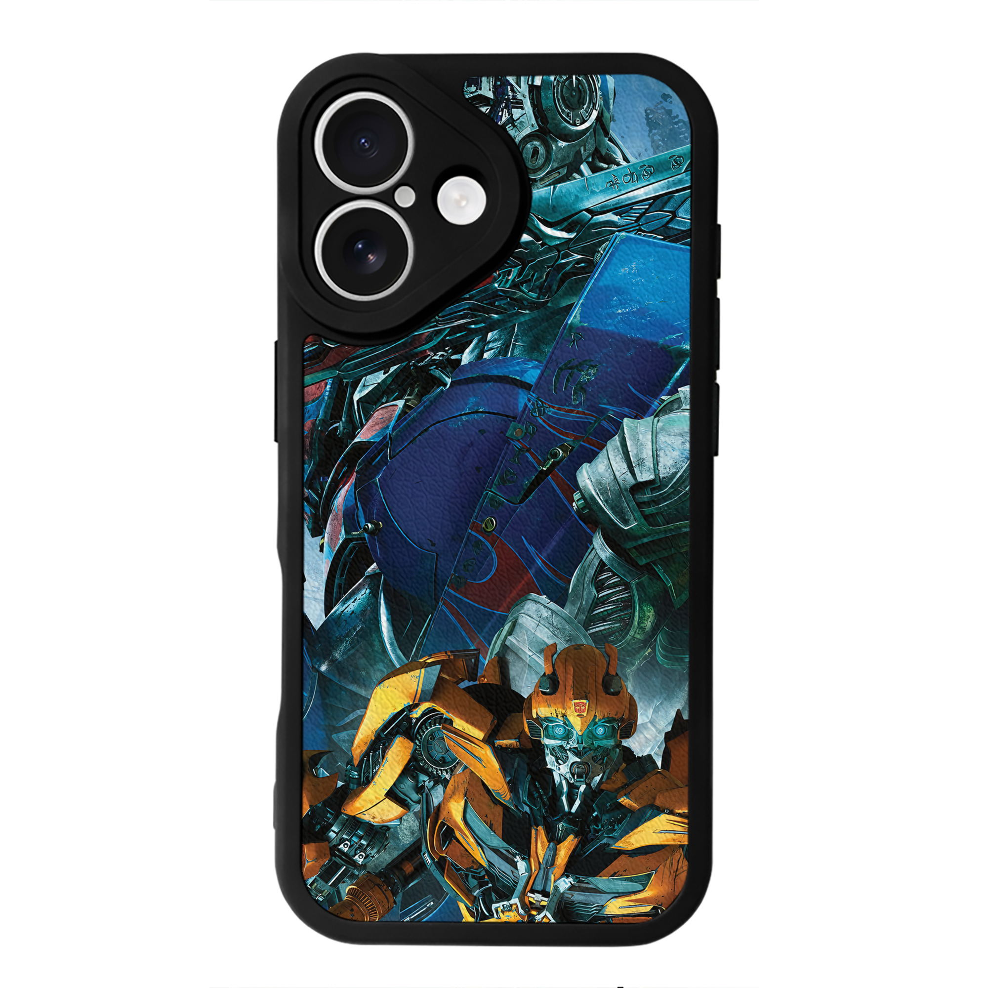 （画像用） Transformers トランスフォーマー 【iPhone 16シリーズ対応】シリコンスマホケース（レザー調） 材質：シリコン